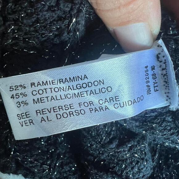 Womens Sweater Size Small Gray Fisherman Coastal Preppy Conservative Modest Cozy - Picture 6 of 7